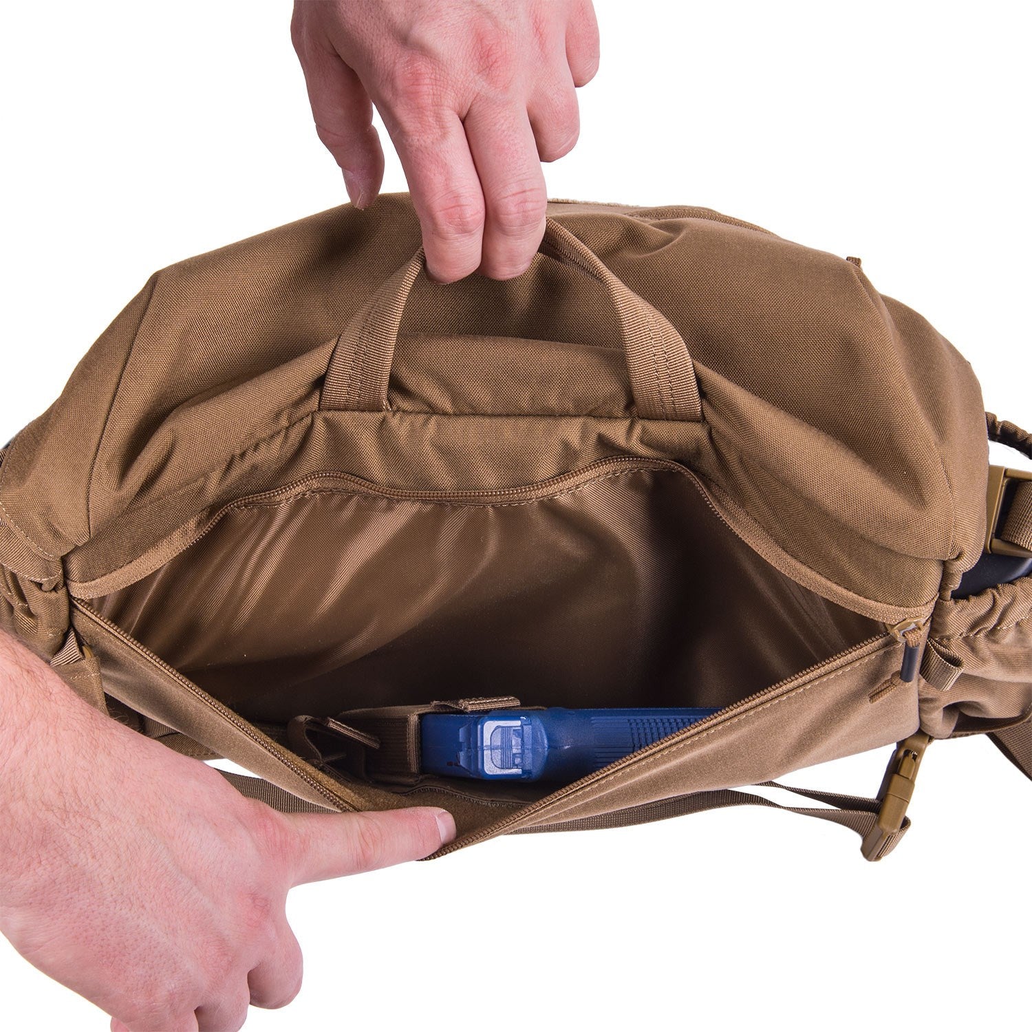 Bolso bandolera URBAN COURIER Medium en negro, ideal para uso diario, ciclistas y estudiantes
