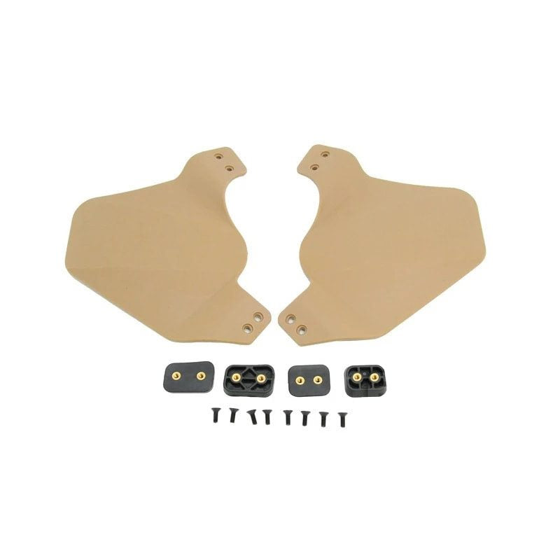 Protectores de mejillas para casco Ops-Core FAST con riel ARC, color desert, juego de 2 piezas
