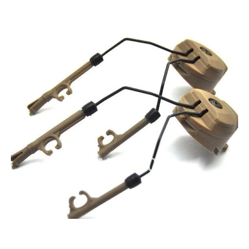 Set de adaptadores PELTOR color arena para montaje en rieles ARC en casco