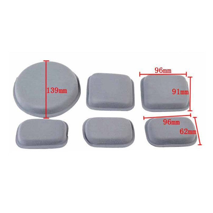 Set de 9 almohadillas protectoras para casco, imagen del producto