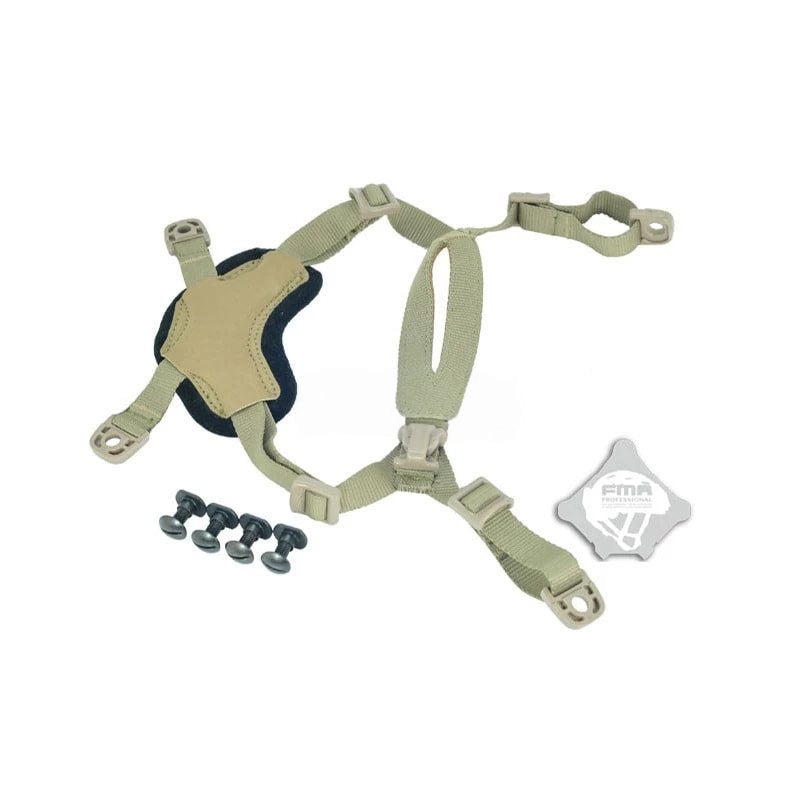 Correa FMA para casco negra de nylon compatible con FMA MICH