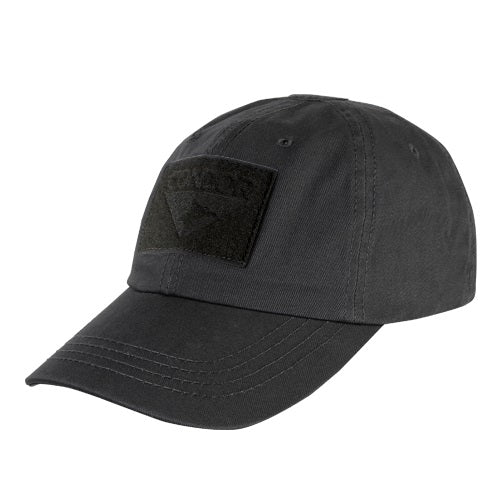 Gorra táctica OPERATOR de CONDOR vista frontal con paneles VELCRO