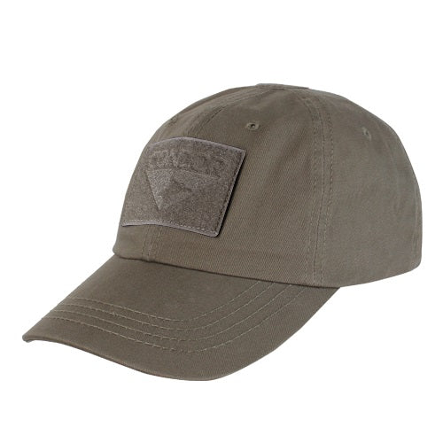 Gorra táctica OPERATOR de CONDOR vista frontal con paneles VELCRO