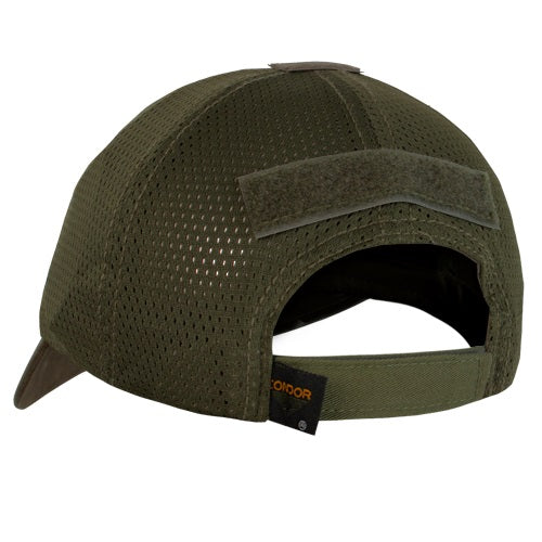 Gorra Operator Mesh verde de Condor con malla trasera y paneles Velcro