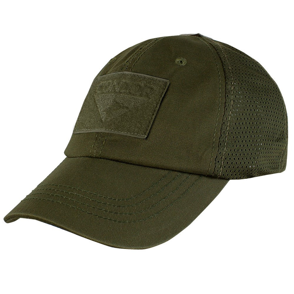 Gorra Operator Mesh verde de Condor con malla trasera y paneles Velcro