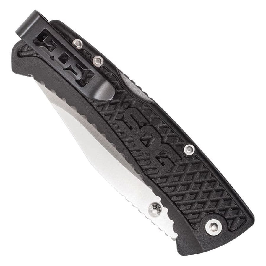 Navaja plegable TRACTION Lockback con hoja 5Cr13MoV y clip de bolsillo