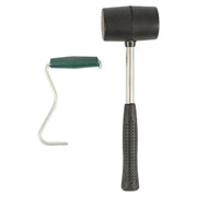 Martillo de goma para piquetas de tienda con extractor - imagen del producto