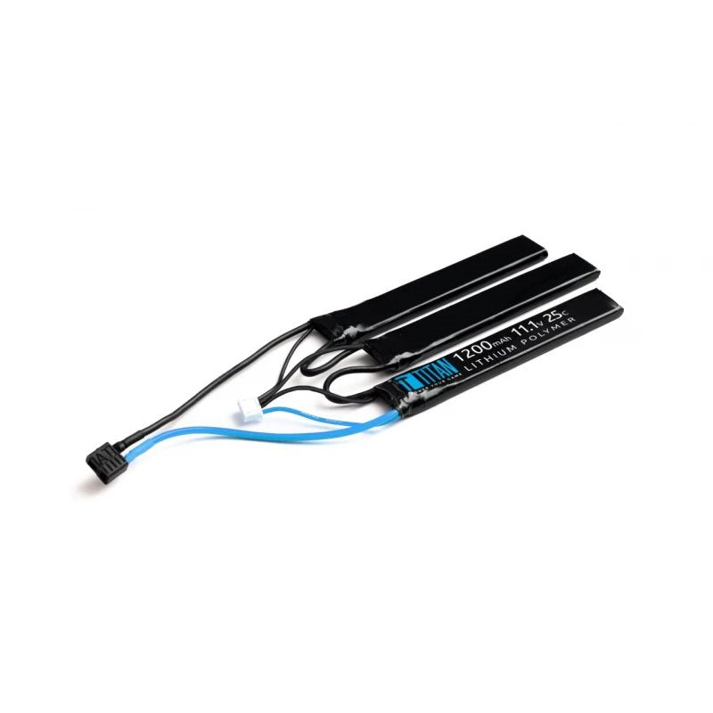 Batería Li-Po 11,1V 1200mAh 25C conector Dean-T para empuñadura Crane AR15