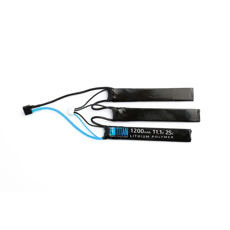 Batería Li-Po 11,1V 1200mAh 25C conector Dean-T para empuñadura Crane AR15