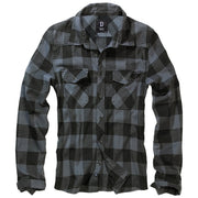 Camisa a cuadros BRANDIT gris y negra