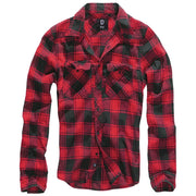 Camisa Brandit Check a cuadros negra - manga larga