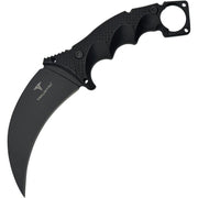 Cuchillo karambit MIDNIGHT negro con funda modular