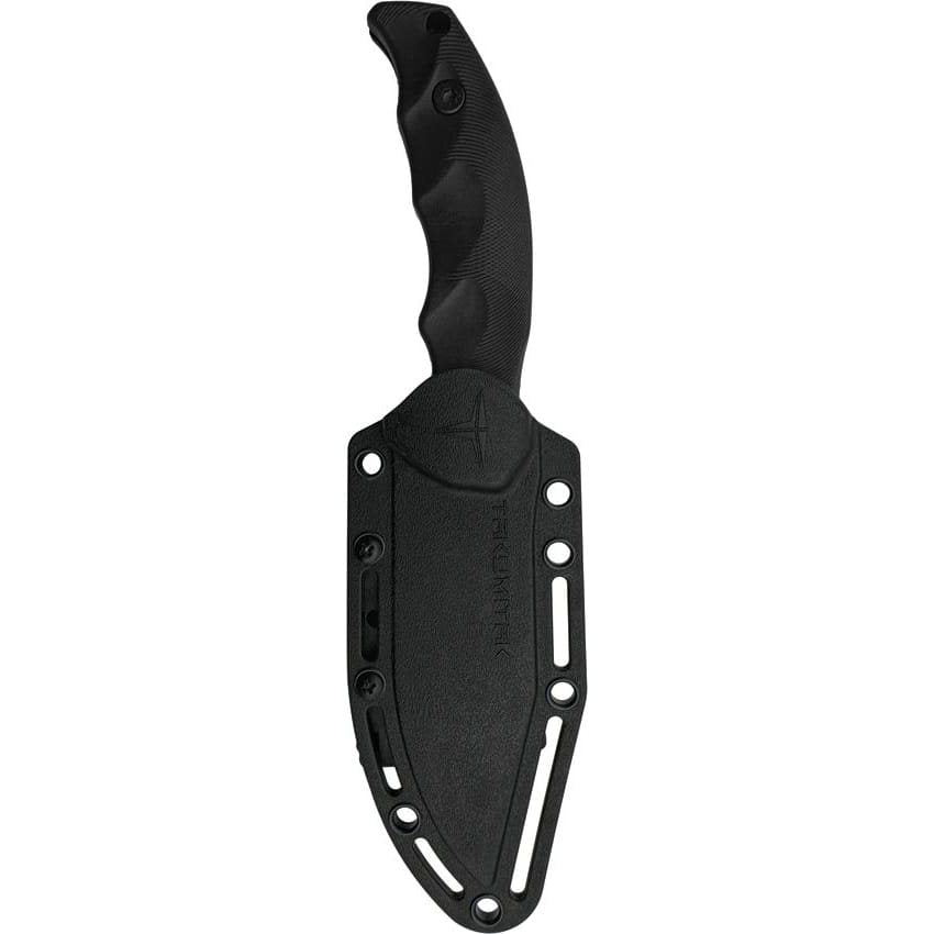 Cuchillo fijo OBSIDIAN negro con funda modular
