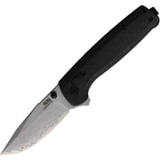 Cuchillo plegable TERMINUS XR con hoja de acero damasco, mango de G10 y fibra de carbono, longitud 18,31 cm