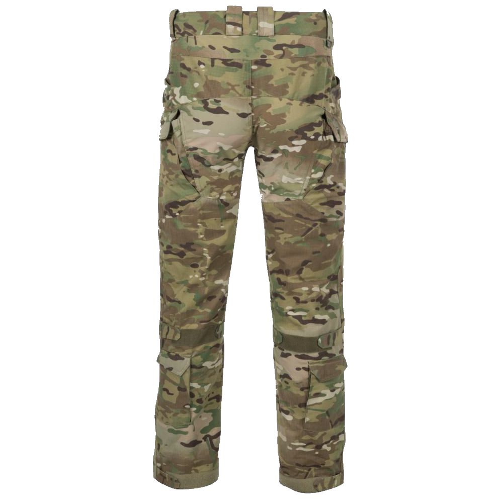 Pantalones VANGUARD Combat en color verde oliva con refuerzos y múltiples bolsillos