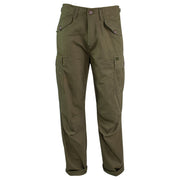 Pantalones M65 estilo militar rip-stop verdes
