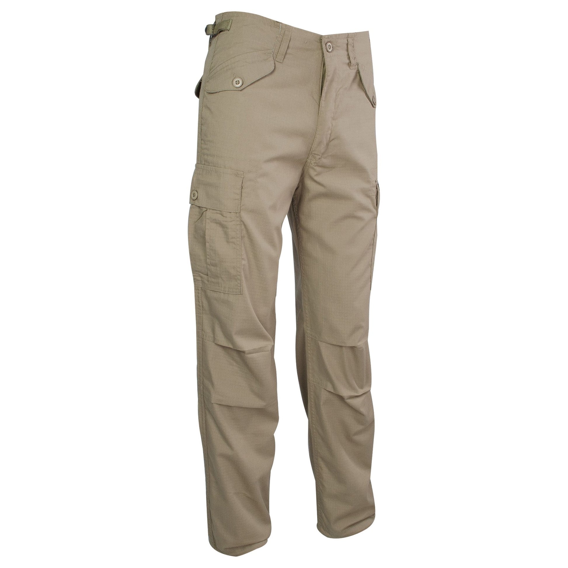Pantalones M65 militar rip-stop KHAKI 100% algodón