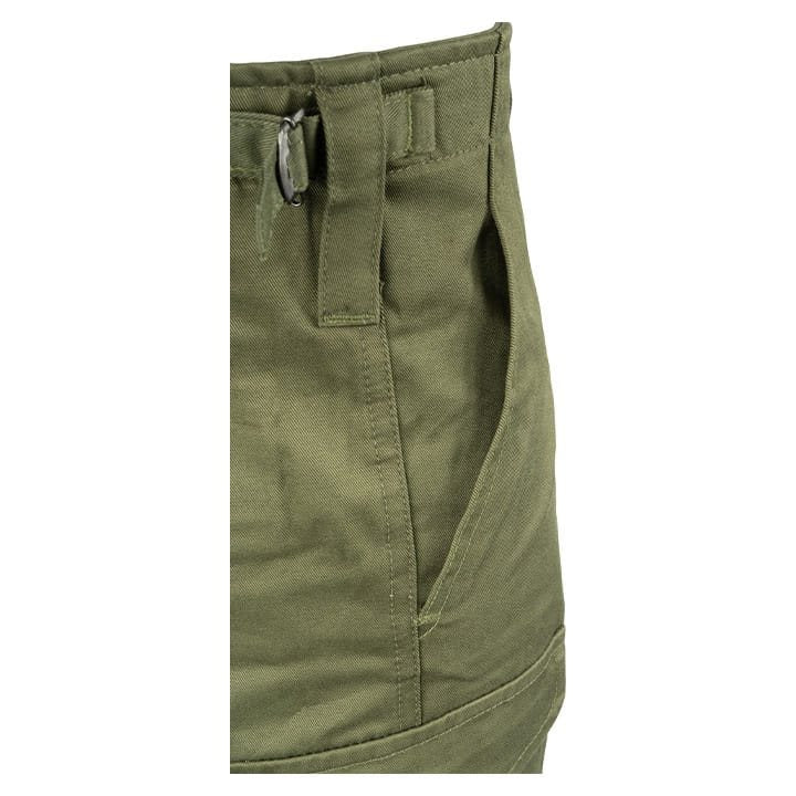 Pantalones Mil-Com verdes de algodón grueso preencogido