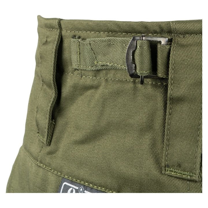 Pantalones Mil-Com verdes de algodón grueso preencogido