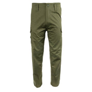 Pantalones Mil-Com verdes de algodón grueso preencogido