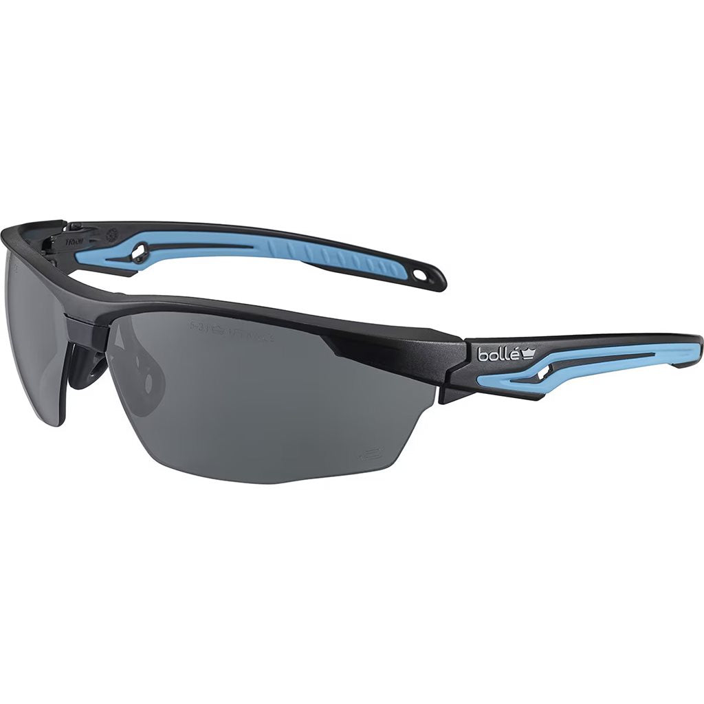 Gafas de protección TRYON montura azul lentes ahumadas polarizadas PLATINUM
