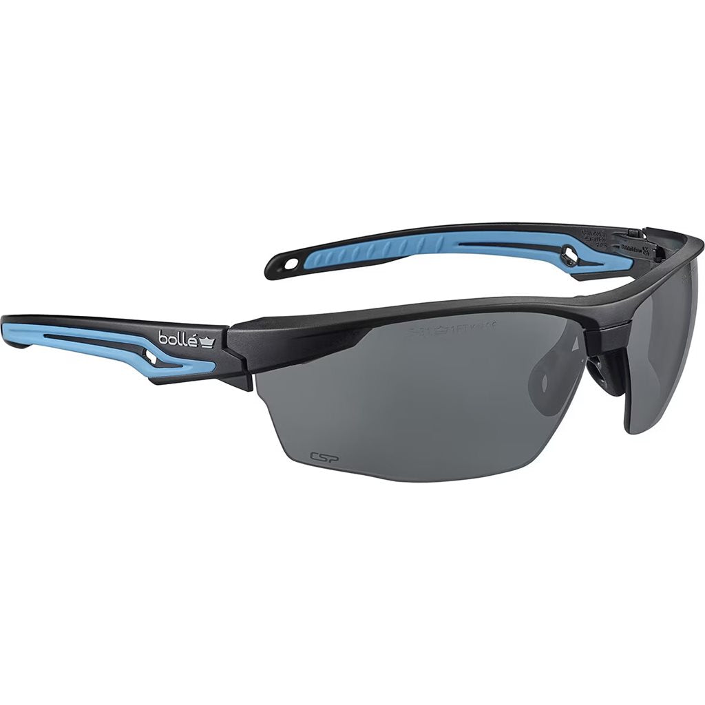 Gafas de protección TRYON montura azul lentes ahumadas polarizadas PLATINUM
