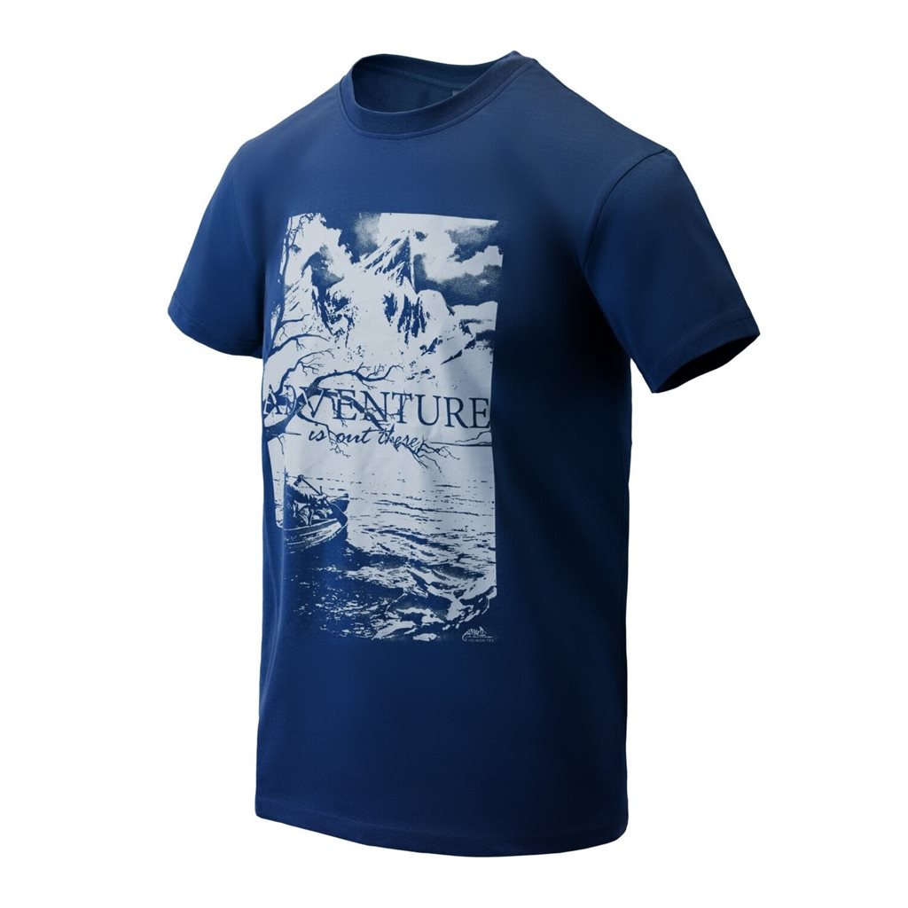 Camiseta Sentinel Light con el texto ADVENTURE IS OUT THERE
