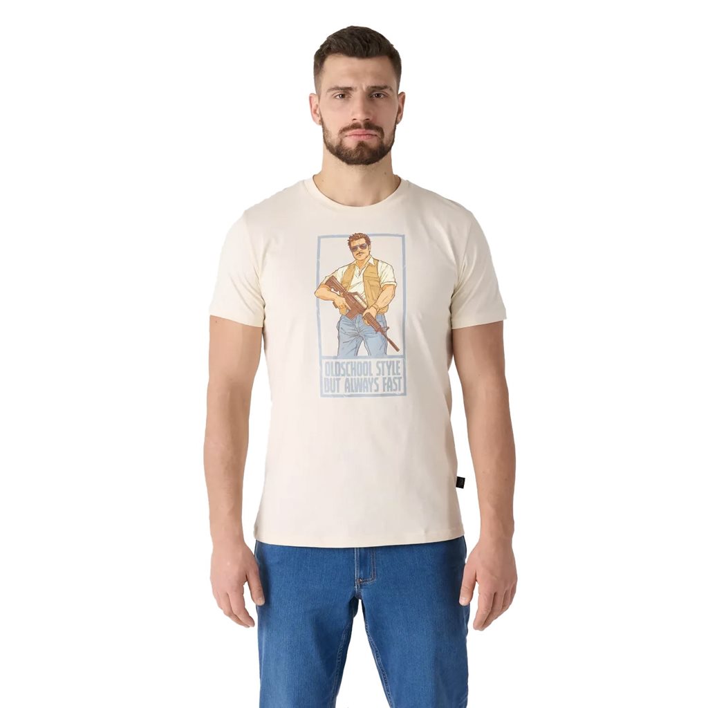 Camiseta DELTA OPERATOR beige Helikon-Tex, manga corta, algodón, corte clásico