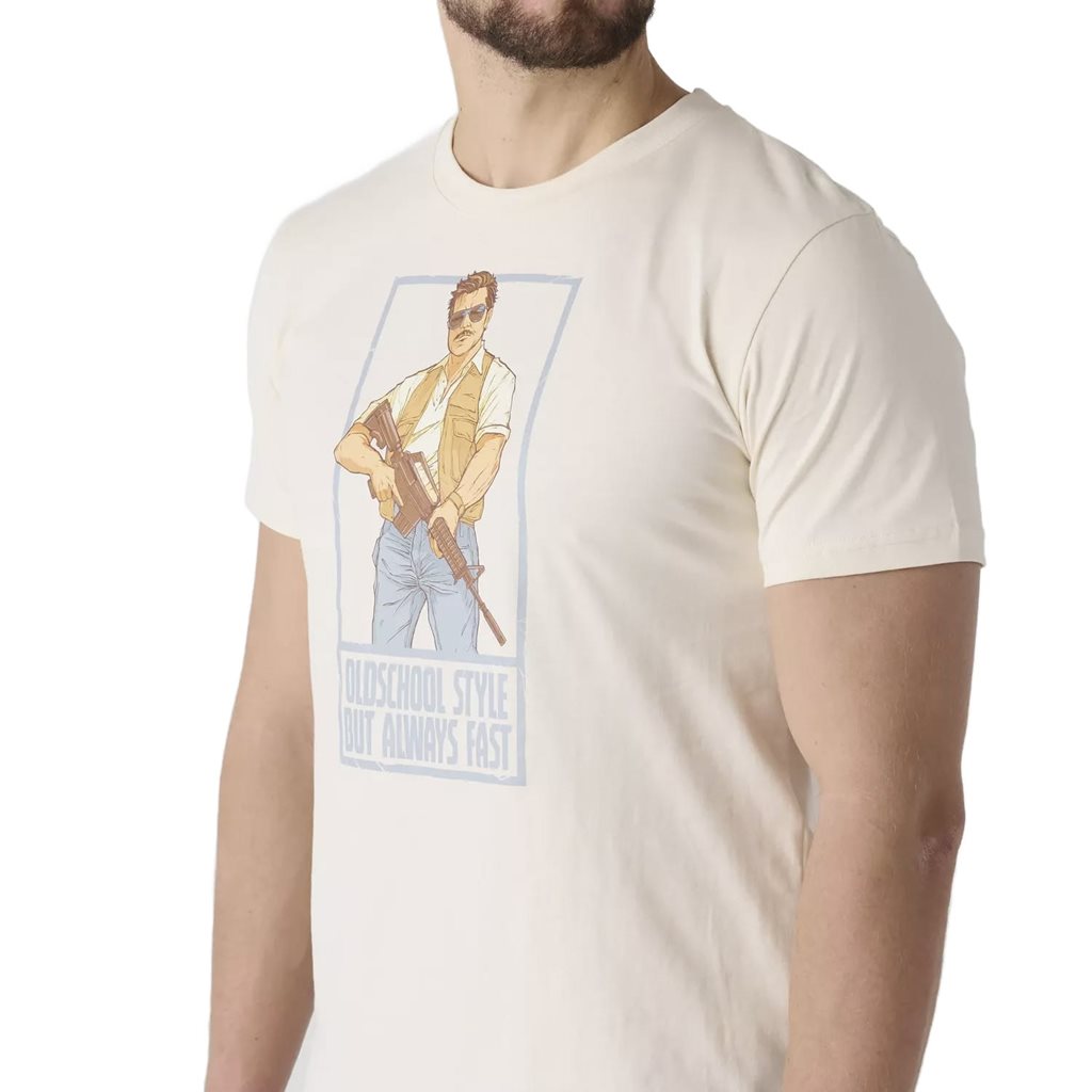 Camiseta DELTA OPERATOR beige Helikon-Tex, manga corta, algodón, corte clásico