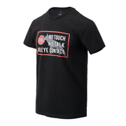 Camiseta Triko K9 NO TOUCH negra con estampado resistente