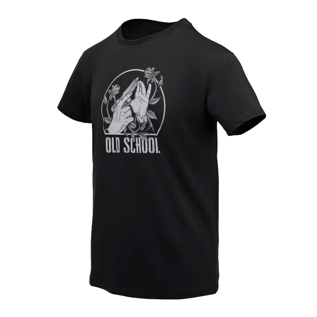 Camiseta OLD SCHOOL negra de algodón - Helikon-Tex