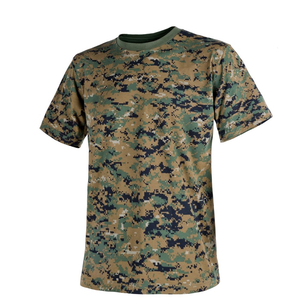 Camiseta CLASSIC ARMY DIGITAL WOODLAND de algodón, corte clásico y camuflaje digital