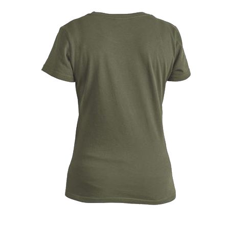 Camiseta mujer Helikon-Tex Classic verde 100% algodon transpirable resistente