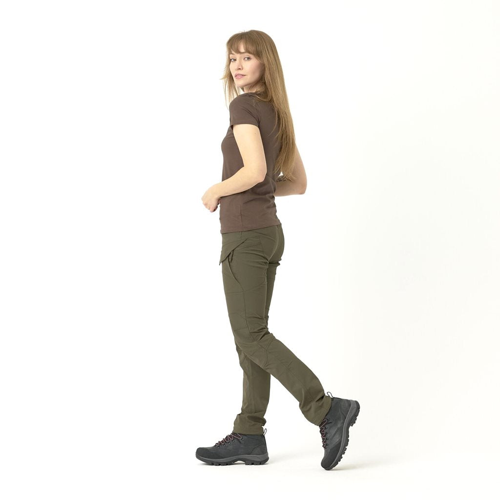 Camiseta mujer Helikon-Tex Classic verde 100% algodon transpirable resistente