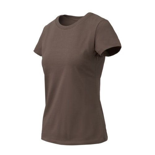 Camiseta mujer Helikon-Tex ORGANIC SIM Earth Brown, algodón orgánico con elastano, corte femenino cómodo