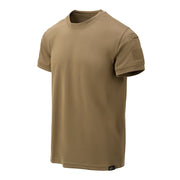 Camiseta táctica TopCool LITE Coyote con bolsillos en mangas, sujeción para gafas y paneles de velcro