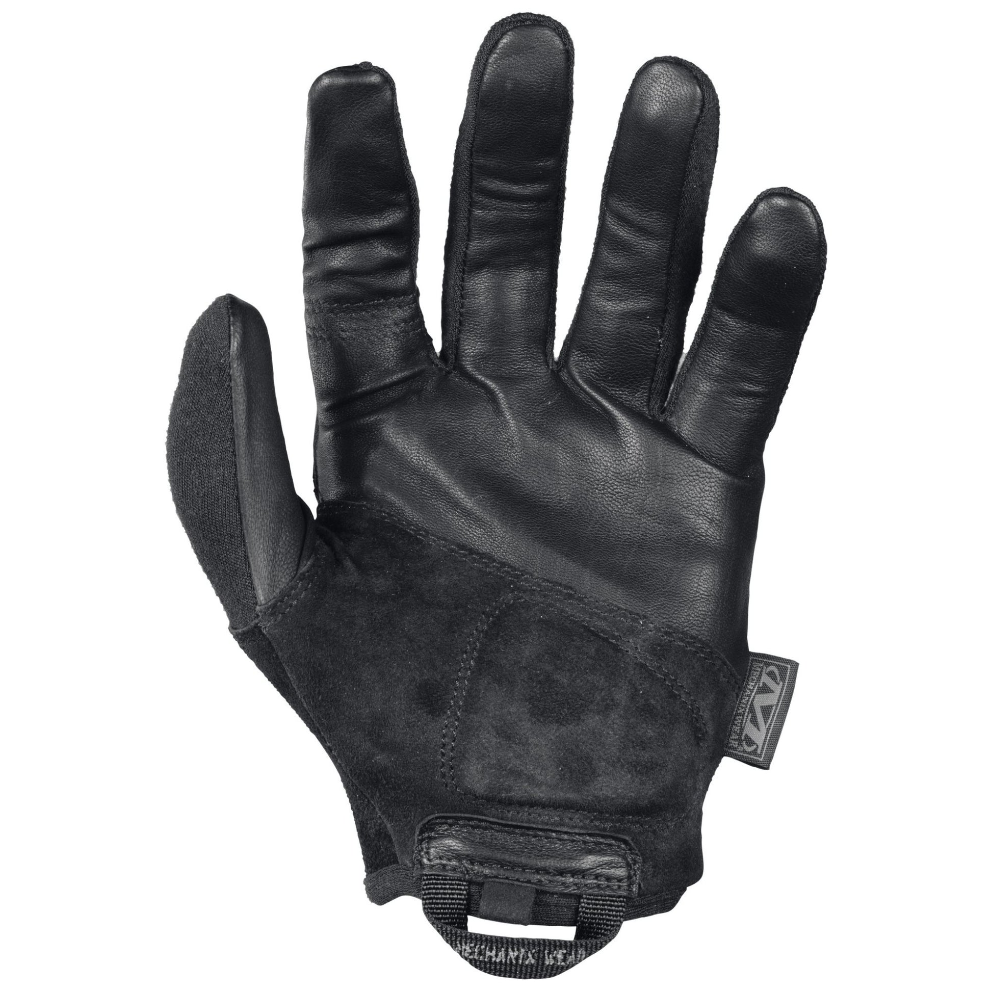 Guantes Mechanix Breacher negros, vista de palma y dorso