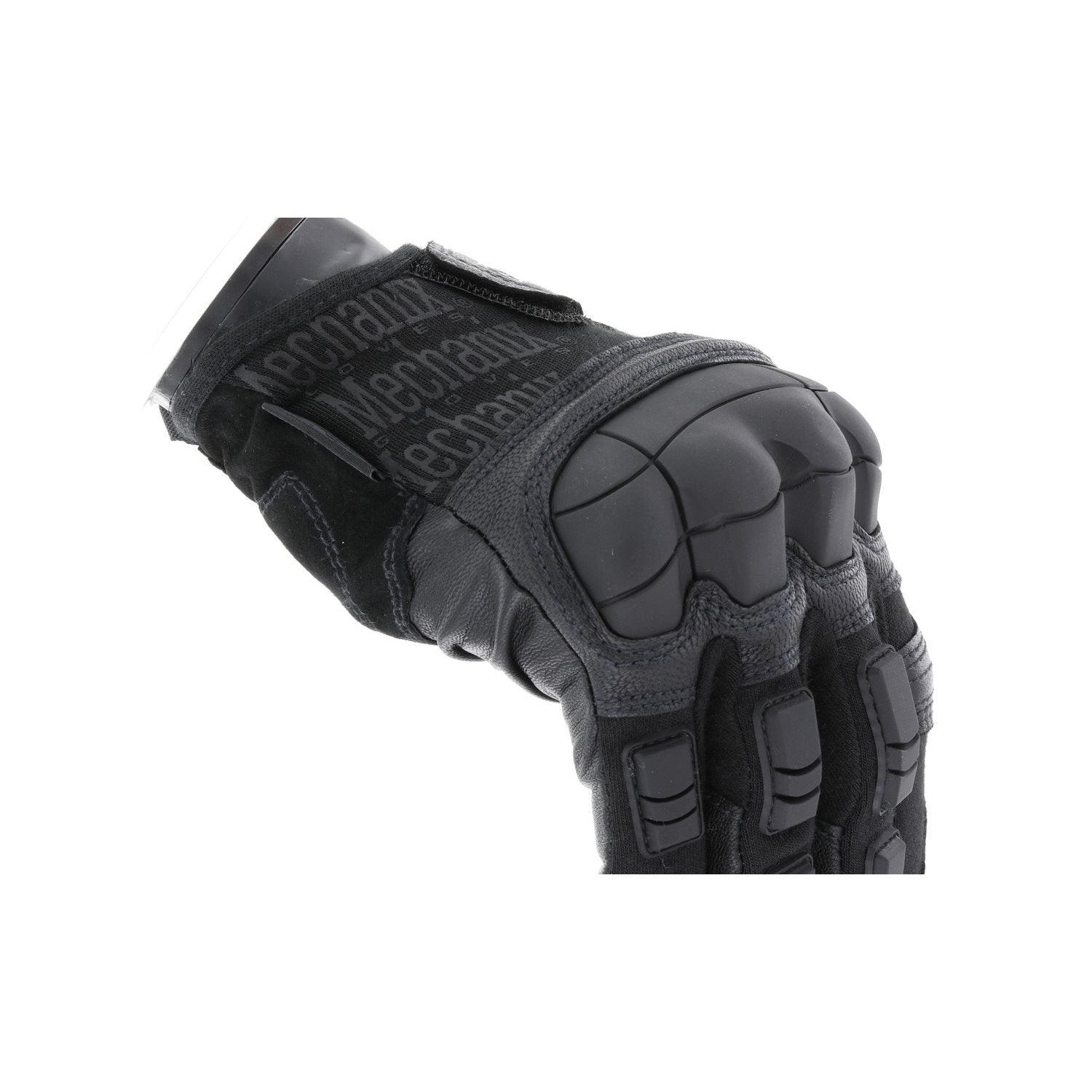 Guantes Mechanix Breacher negros, vista de palma y dorso