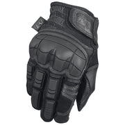 Guantes Mechanix Breacher negros, vista de palma y dorso