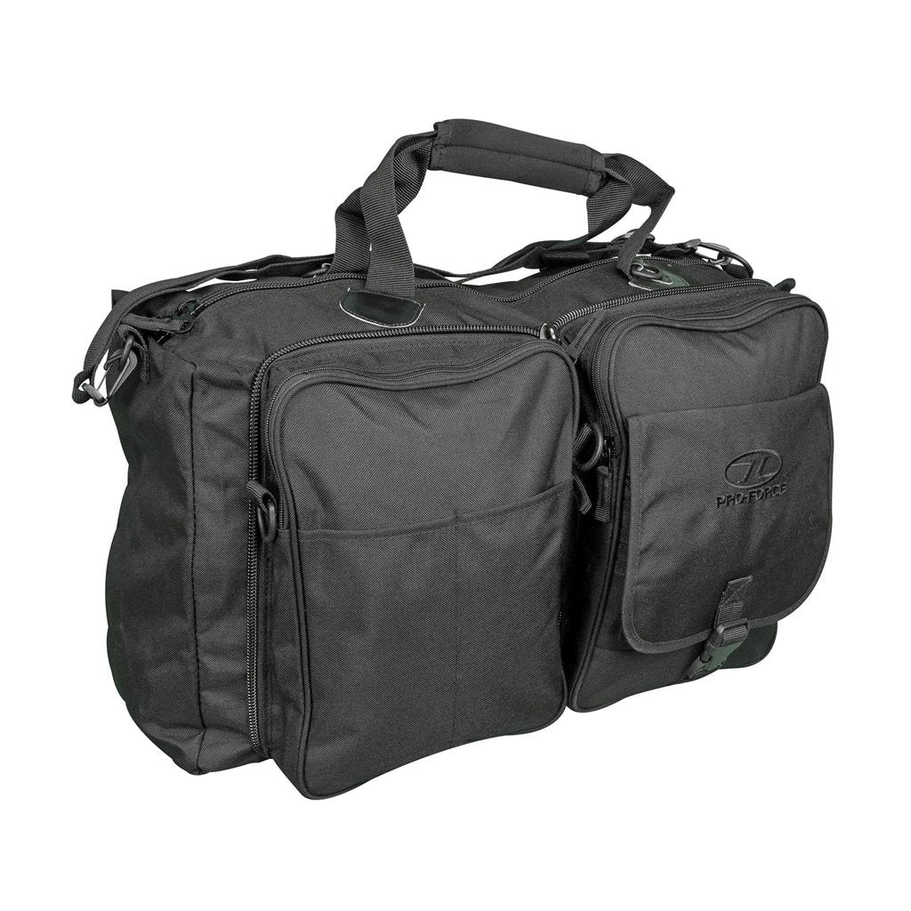 Bolsa plegable Dual Jackal negra, bandolera que se convierte en bolsa de viaje de 50 litros