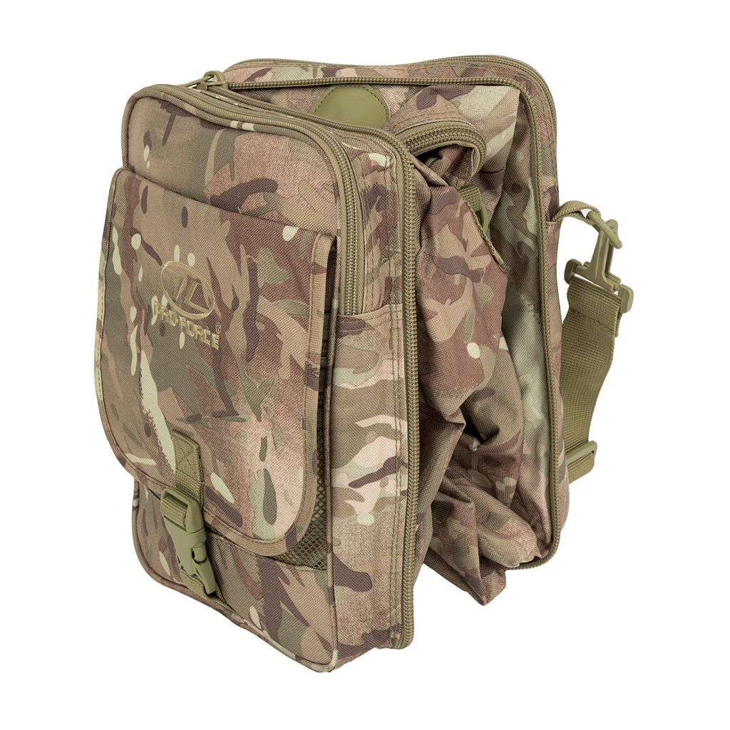 Bolsa plegable Dual Jackal negra, bandolera que se convierte en bolsa de viaje de 50 litros