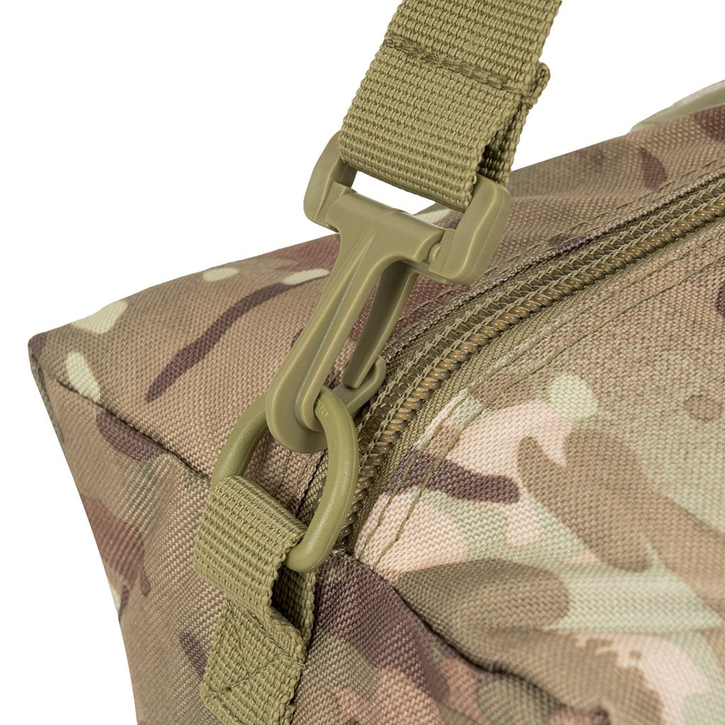 Bolsa plegable Dual Jackal negra, bandolera que se convierte en bolsa de viaje de 50 litros