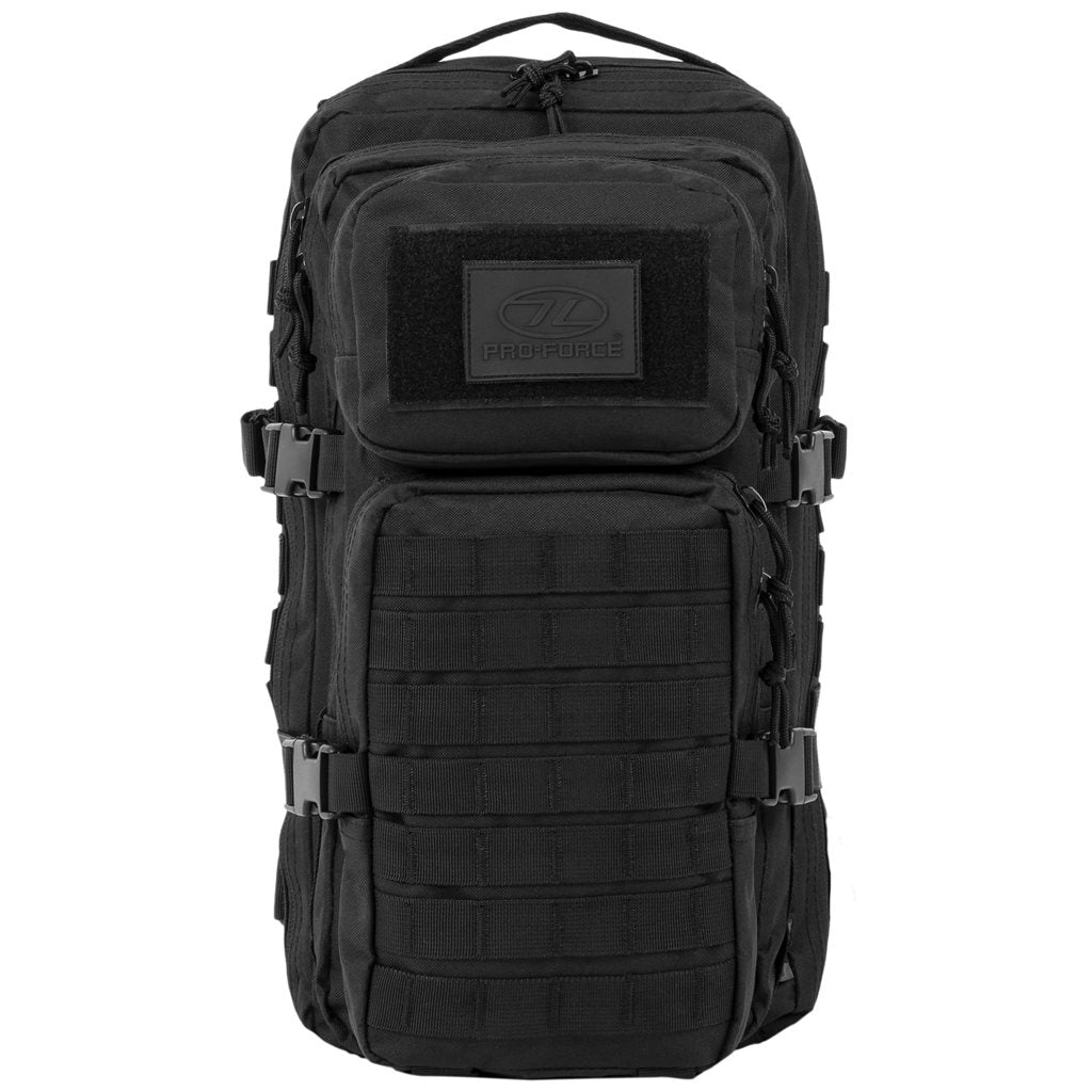 Mochila RECON 28 L negra PRO-FORCE, resistente 600D XTP con acabado hidrorepelente