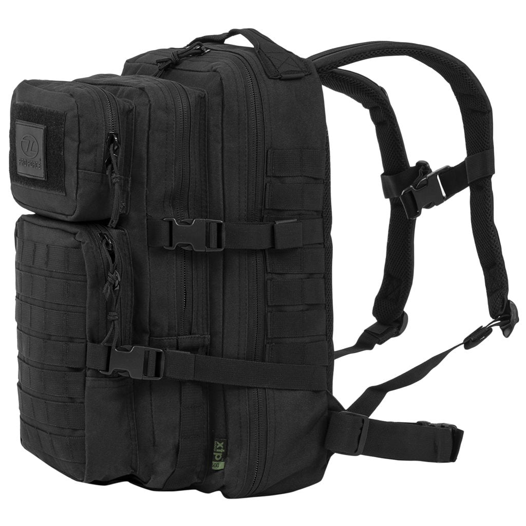 Mochila RECON 28 L negra PRO-FORCE, resistente 600D XTP con acabado hidrorepelente