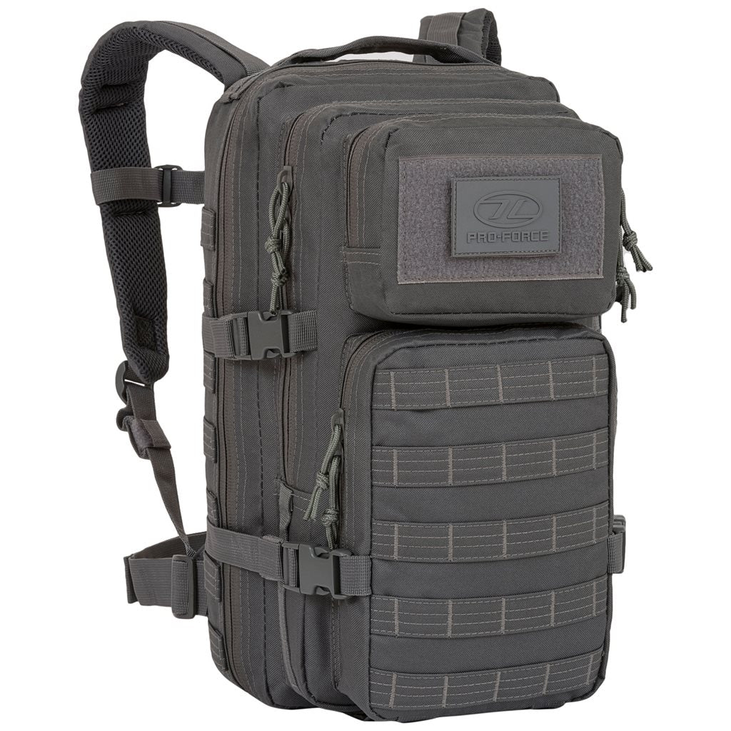 Mochila RECON 28 L negra PRO-FORCE, resistente 600D XTP con acabado hidrorepelente
