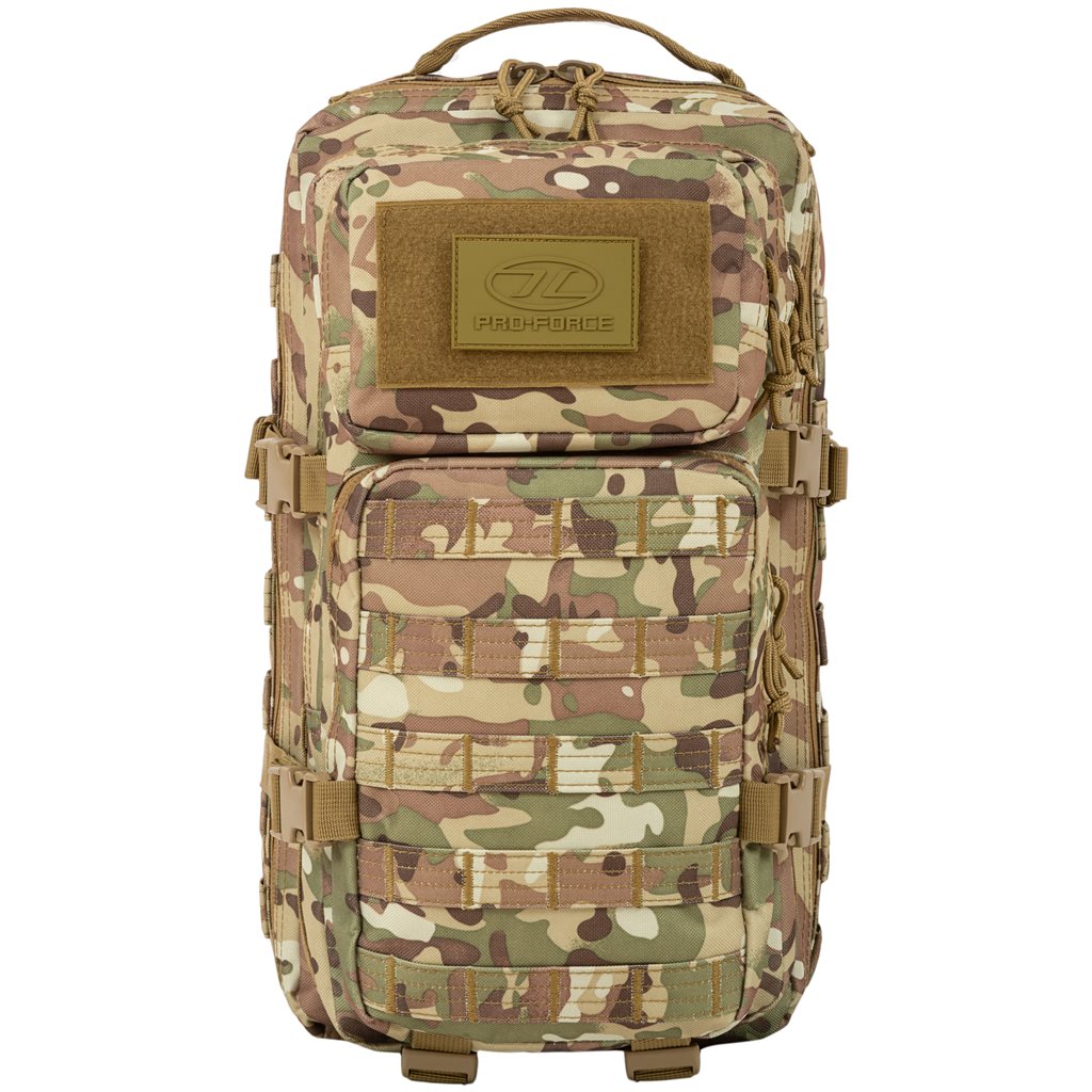 Mochila RECON 28 L negra PRO-FORCE, resistente 600D XTP con acabado hidrorepelente