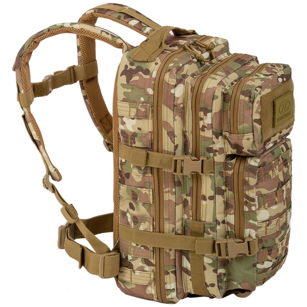 Mochila RECON 28 L negra PRO-FORCE, resistente 600D XTP con acabado hidrorepelente