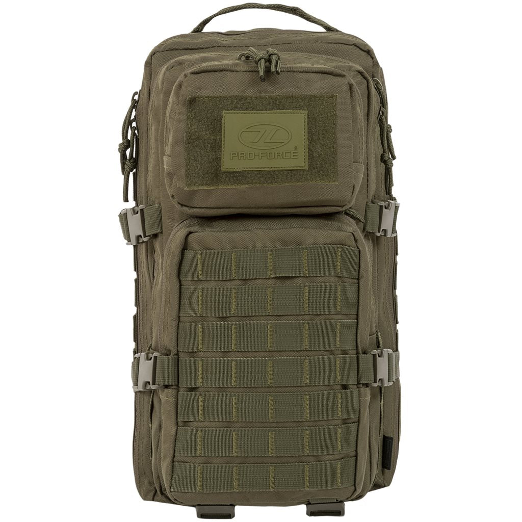 Mochila RECON 28 L negra PRO-FORCE, resistente 600D XTP con acabado hidrorepelente