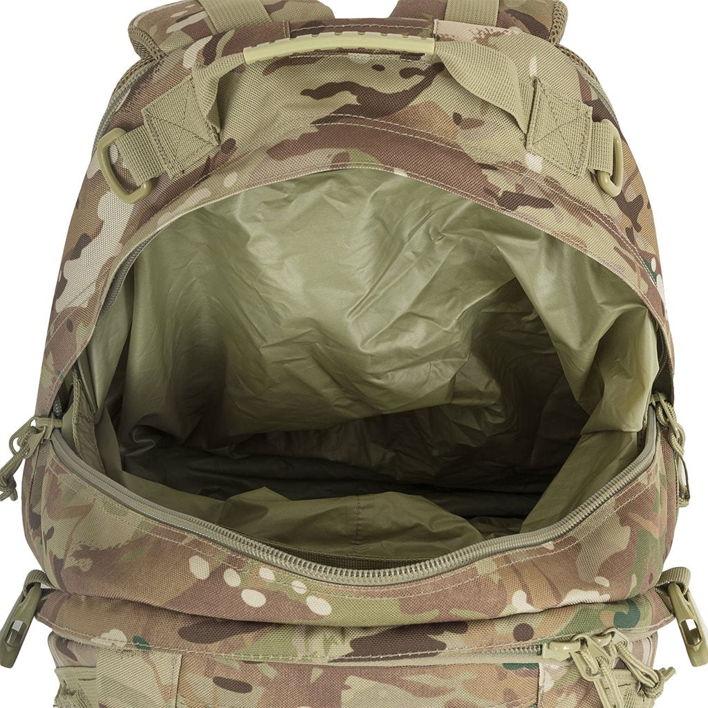 Mochila táctica Cerberus 30 l negra en XTP1000D con recubrimiento PVC