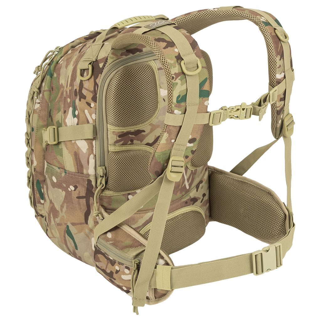 Mochila táctica Cerberus 30 l negra en XTP1000D con recubrimiento PVC